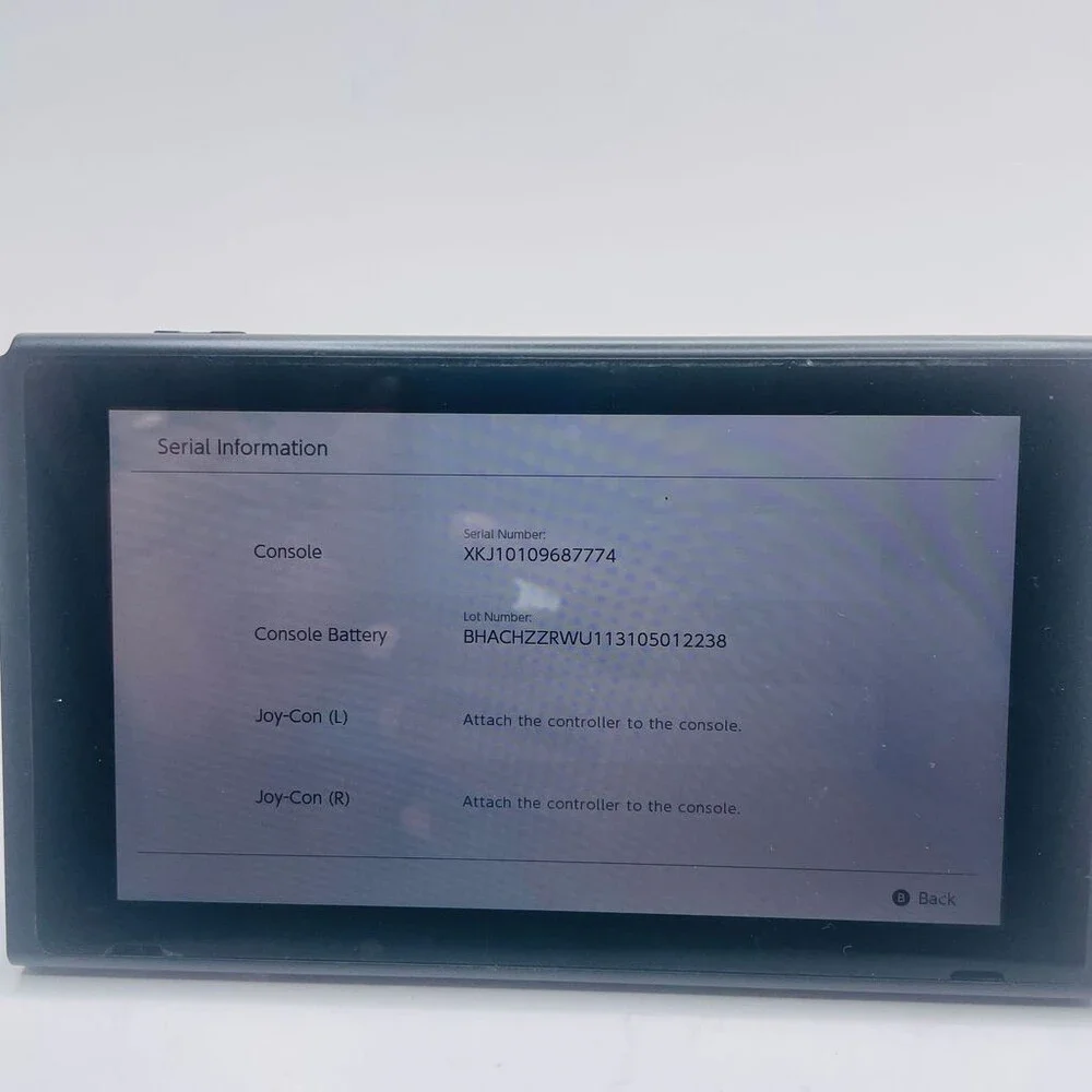Black Nintendo Switch HAC-001(-01) V2 2019 Model Console Only